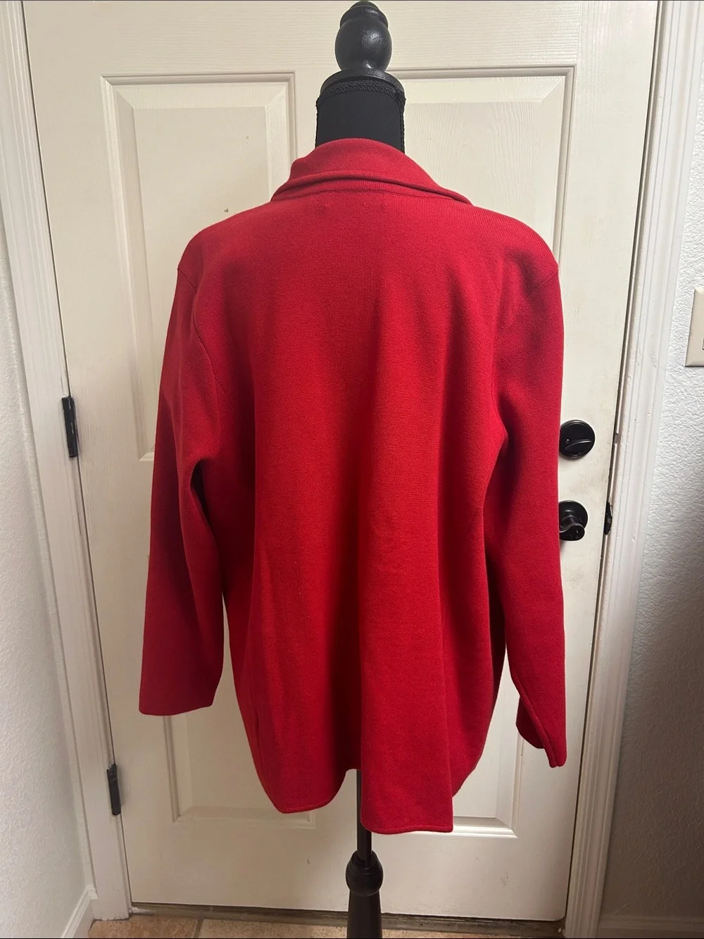 LAUREN Ralph Lauren 2X TTG Red Blazer with pockets and silver buttons, EUC - Picture 7 of 12